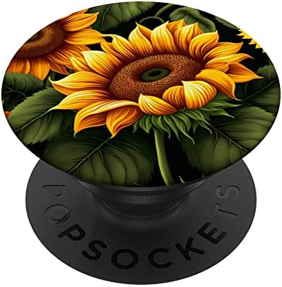 Vintage -Sun floarea -plantă de flori de flori iubitoare de grădinărit Popsockets Swappable Popgrip