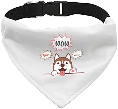 Husky Pet Bandana Guler - Wow Scarf Collar - Cute Kawaii Dog Bandana - XL