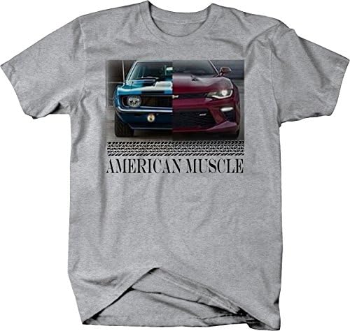 American Muscle Muscle Car Camaro SS Tricou de garaj modern și clasic pentru bărbați