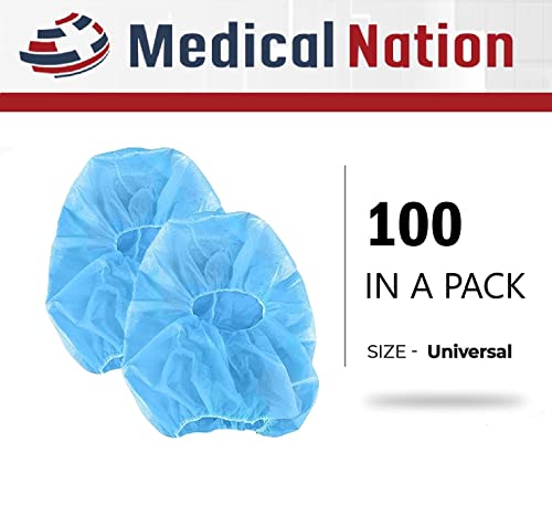 Net Nation Nation Nation și Net Barba | 100 pachet, albastru | Coafuri de protecție de unică folosință și combo pentru barbă