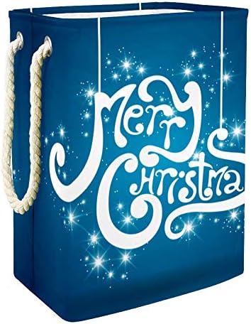 Inhomer Felicitare de Crăciun fericit 300d Oxford PVC haine impermeabile împiedică coș mare de rufe pentru pături jucării de îmbrăcăminte în dormitor