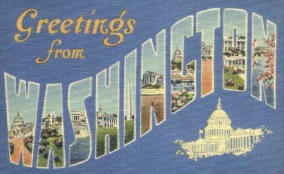 Salutări de la Washington Postcard