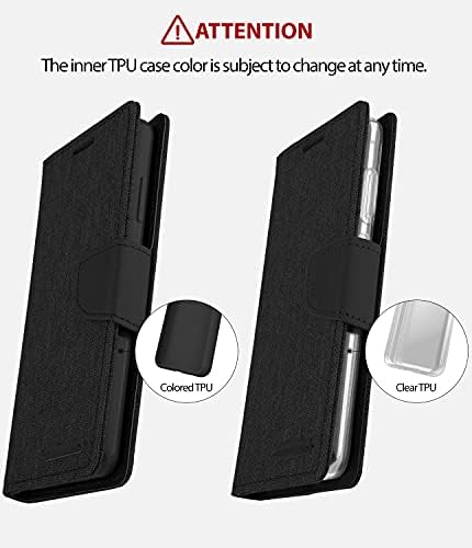 Goospery panza portofel pentru Samsung Galaxy S7 marginea caz Denim Stand Flip Cover S7E-CAN-BLK