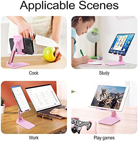 Colorat Seahorse Phollable Telefon Foldable Stand Reglabil Tablet Suport pentru casă pentru Offce Offce Desktop în stil roz