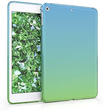 Carcasă din silicon KWMobile TPU compatibilă cu Apple iPad Mini 2/iPad Mini 3 - Carcasă Moale Cover de protecție flexibilă - Bicolor Blue/Green/Transparent