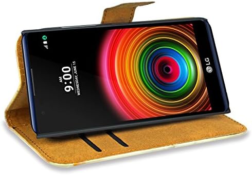 Foneexpert model frumos imprimat din piele Kickstand Flip portofel sac de caz de acoperire pentru LG X Putere / K210 / K6P