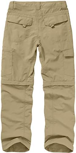 Pantaloni de drumeție pentru bărbați convertibili cu fermoar ușor de pe pescuit uscat rapid safari de camping pentru băieți de călătorie pantaloni scout