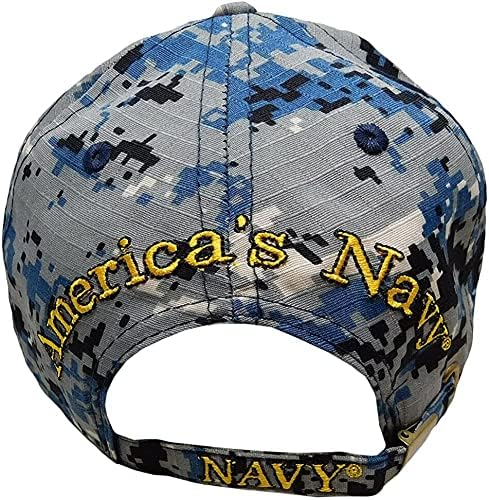 Flakita ' s NoveltiesTrade Winds U. S. Navy Emblem 3D Letters Blue Digital Camo ACU brodate Cap Hat licențiat