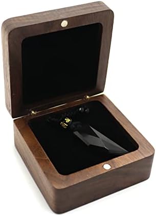 Dshom naturale nuc lemn colier cadou cutie pandantiv depozitare caz bijuterii caseta de afișare pentru aniversare propune Crăciun