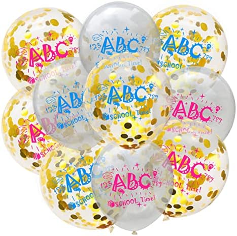 Bestoyard 10pcs latex baloane strălucire baloane clare baloane clare în clasă balon balon decorare strălucire roz confetti