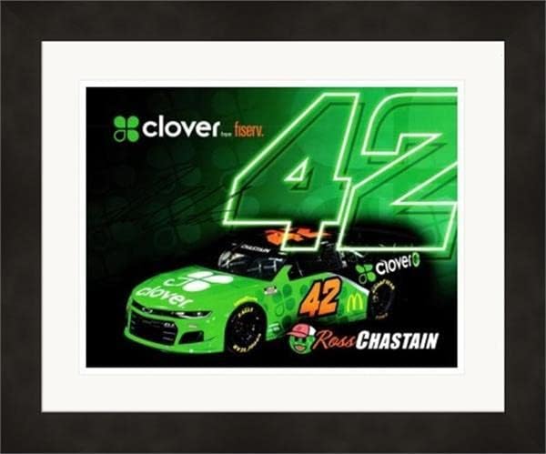 Ross Chastain Autografat 8x10 Foto SC1 MATT & FRAMAMEN - Fotografii NASCAR autografate