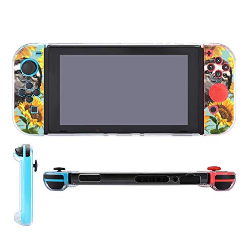 Carcasă pentru Nintendo Switch Sloth cu floarea-soarelui Cinci piese Setați Accesorii pentru consolă de joc de protecție pentru