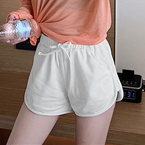 Femei de vară acasă casual pantaloni scurți de talie înaltă șold Sport pantaloni fierbinți, scurtii pantaloni scurți de yoga