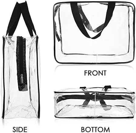 Sibba Clear Tote Bag, pungi mari de machiaj transparente pentru depozitare gag-uri cosmetice transparente impermeabile, organizator
