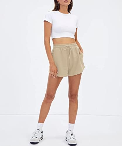 Pantaloni Scurți De Transpirație Pentru Femei Queen La Modă Casual Summer Comfy Lounge Pantaloni Scurți Sport Din Bumbac Elastic