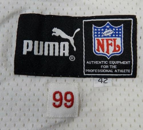 1999 Kansas City Chiefs Stringer 8 Game emis White Jersey DP17353 - Joc NFL nesemnat folosit tricouri folosite