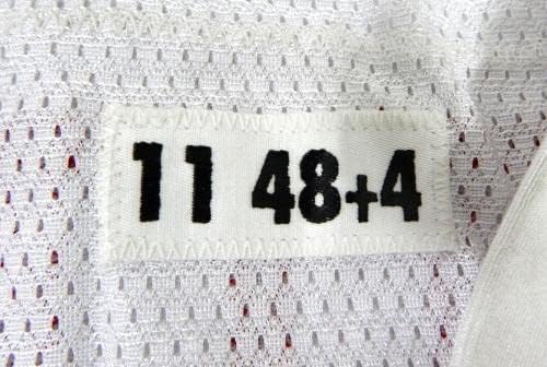 2011 San Francisco 49ers Brian Bulcke 71 Joc emis White Jersey 48 13 - Joc NFL nesemnat folosit tricouri folosite