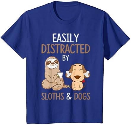 Ușor Distras De Leneși Și Câini Tricou Lene Iubitor Cadou T-Shirt