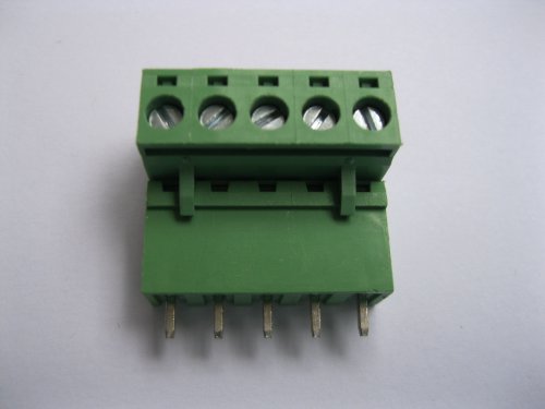 12 PC-uri Pitch 5.08mm 5way/ Pin șurub Conector bloc de bloc cu culoare verde cu pin verde tip skywalking