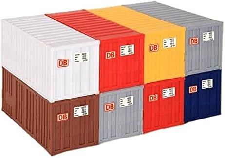 KIBRI 10924 - H0 Set de containere de 20 de picioare de 8 pachete.