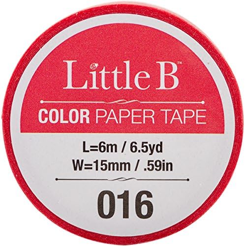 Banda decorativă Little B, 15mm pe 6m, roșu