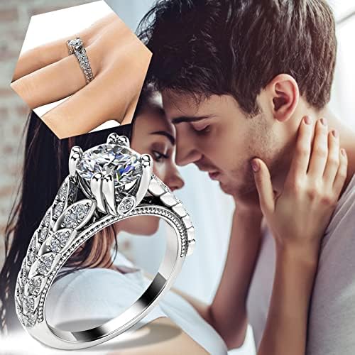 Moda plin diamant dragoste imitație Zircon inel inel de logodna Bijuterii Cadouri Pachet de inele pentru femei