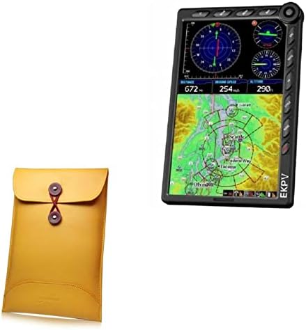 BoxWave caz pentru AVMAP EKP V Handheld GPS-Manila piele plic, retro plic stil hip acoperi pentru AVMAP EKP V Handheld GPS