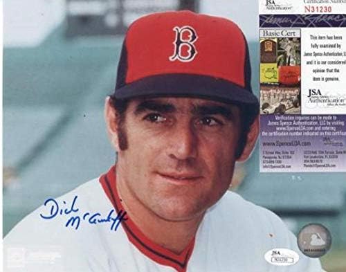 Dick McAuliffe Boston Red Sox semnat autografat 8x10 foto JSA N31230