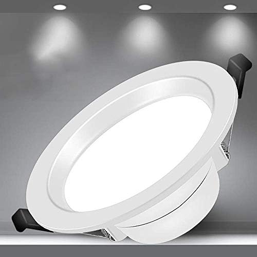 OKLUCK Ultra-subțire decorațiuni interioare spălați lămpi de perete Spoturi plate Lingt încastrat LED plafon lumina alb Matt Downlight cadru de montare aluminiu foc evaluat de economisire a energiei Spot lumini deflectoare Trim (Co