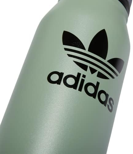 Adidas Originals 1 litri de apă metalică, oțel inoxidabil izolat cu pereți calzi/rece